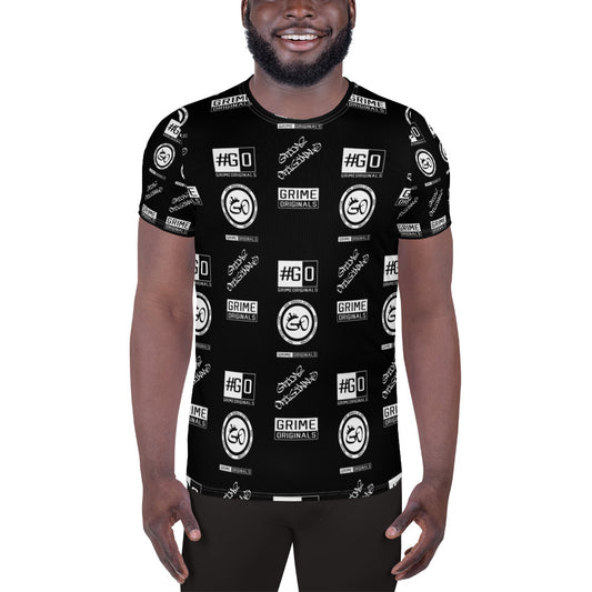 5 Badge Logo All-Over Print Men's Sports T-shirt