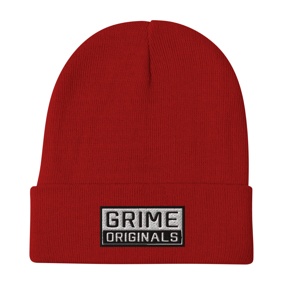 Big Box Embroidered Beanie