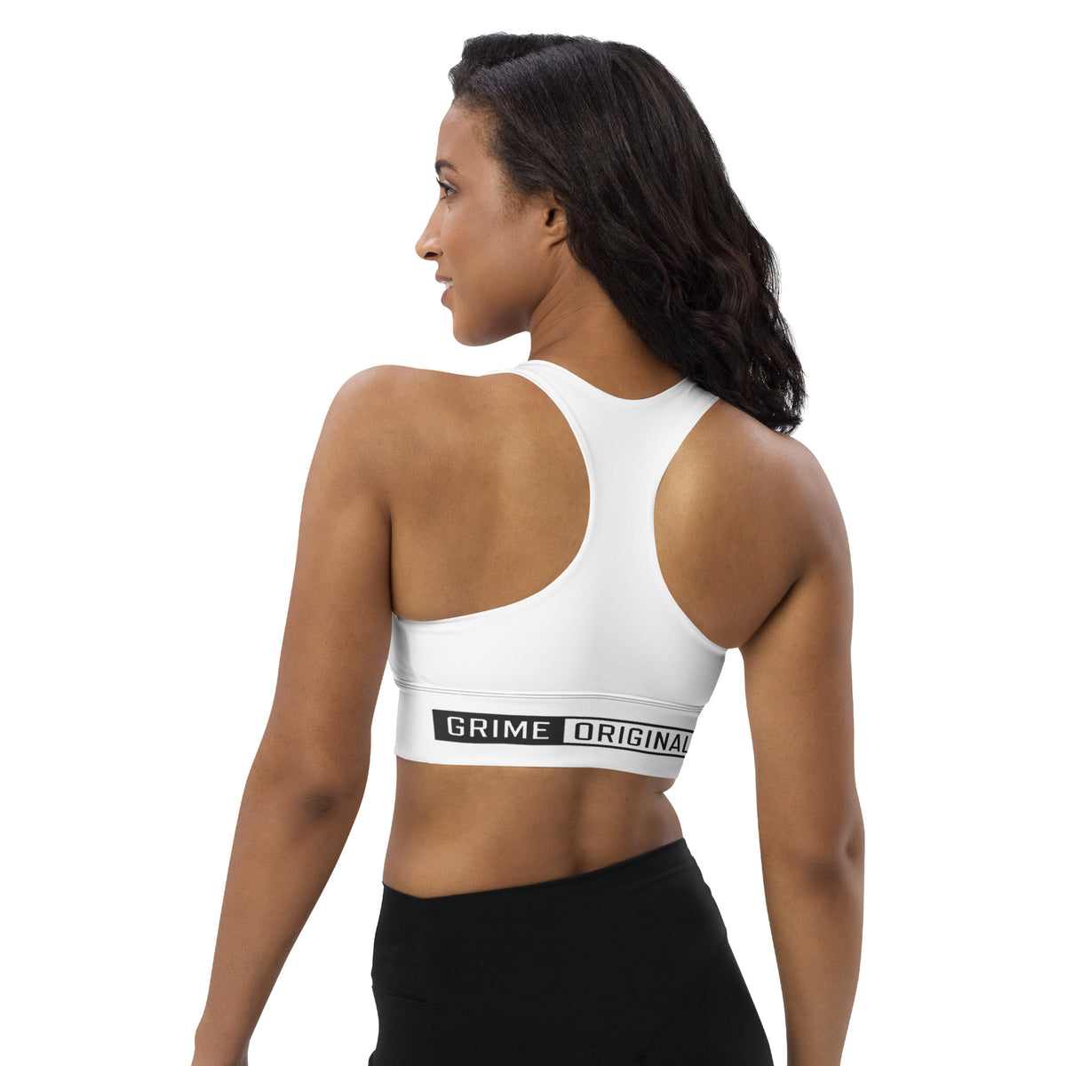 Grime Originals sports bra (Black/White) – Grime Originals Clothing