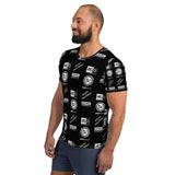 5 Badge Logo All-Over Print Men's Sports T-shirt