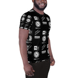 5 Badge Logo All-Over Print Men's Sports T-shirt