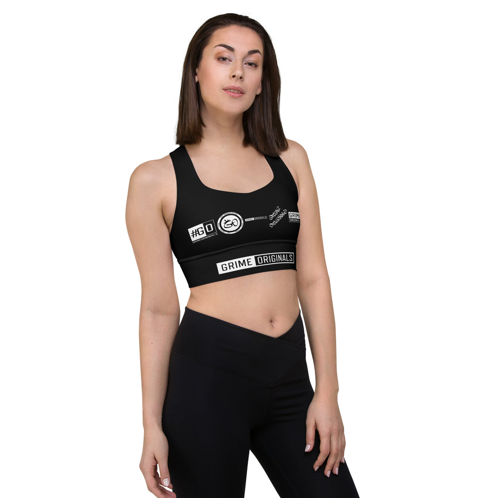 Grime Originals sports bra (Black/White) – Grime Originals Clothing