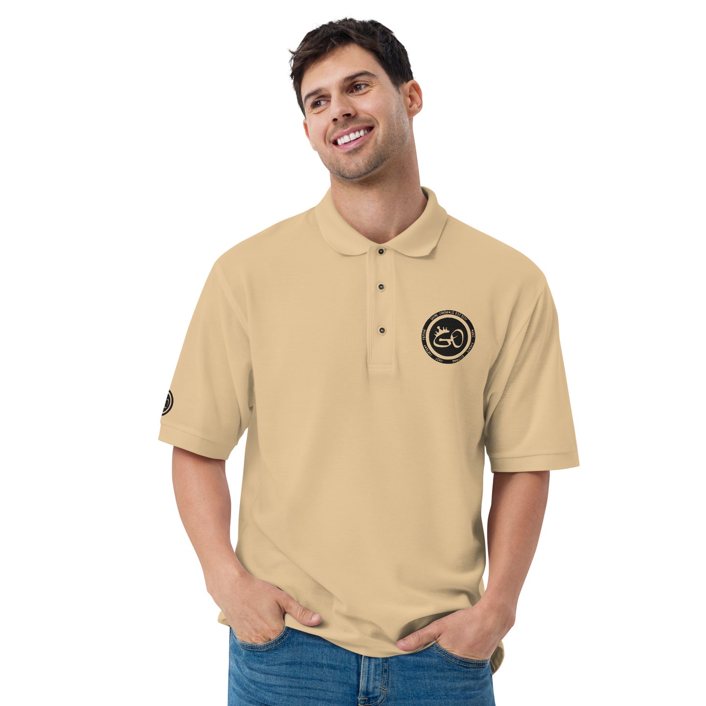 G.O CROWN Men's Premium Polo (Various colours)